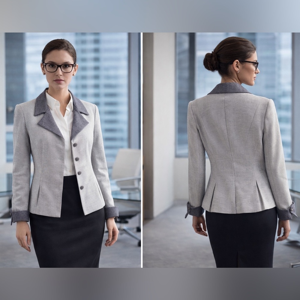 Textured Sophisticated Jacket/Blazer
